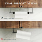 FORIOUS Paper Towel Holder Under Cabinet, Single Hand Operable - Image 4