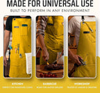 Asaya Chef and BBQ Apron with Bottle Opener and Hand Towel - 10oz Cotton Canvas - Image 7
