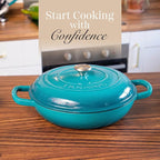 nuovva Shallow Cast Iron Casserole - Image 2