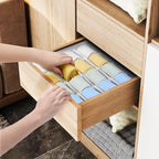 Joyoldelf Sock Drawer Organizer Divider, 16-Cell Underwear Organizers and - Image 3
