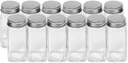 Simple Houseware Spice Jars 4 Ounce Square Glass Bottles - Image 3