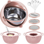 4-1 Colander with Bowl & Spoons Set - Image 9