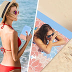 HIHOHO Beach Blanket Waterproof Sandproof Extra Large Beach Mat 79" X - Image 3
