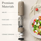 Ultrean Pepper Grinder, Rechargeable Salt and Pepper Grinder Set - Image 5