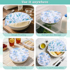 2 Large Reusable Beeswax Bowl Covers - Image 7
