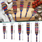 Spurtle Set, Wooden Utensils for Cooking, Kitchen Utensils Set, Pakkawood - Image 2