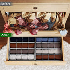 Joyoldelf Sock Drawer Organizer Divider Underwear Organizer 16-cell Fabric - Image 6