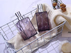 2 Pack Clear Lavender Purple Rust Proof Soap Dispenser, Acrylic Plastic Hand - Image 6