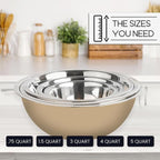 WHYSKO Meal Prep Stainless Steel Mixing Bowls Set, Refrigerator, and Kitchen - Image 7