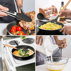 Kitchen Utensils Set of 12, E-far Silicone Cooking Utensils - Image 6