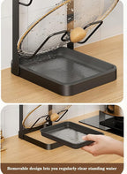 Pot Lid Holder Organizer, Carbon Steel Kitchen Pot Lid Rack - Image 5