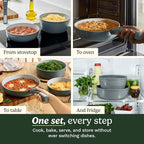 Cuisinart 13-Pc, ClickSmart Nonstick Detachable Handle Ceramic Cookware - Image 3