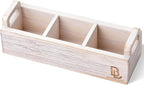 BAMBOO LAND- Wooden Tea Bag Organizer, 3 Slot Small Wooden Tea Bag Holder by BAMBOOLAND