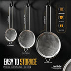 ELEEN Premium Stainless Steel Fine Mesh Strainers - Image 8