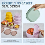ISSEVE 12Pcs/Set Nesting Silicone Food Storage Containers - Image 9