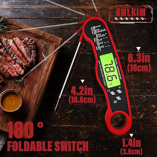 AWLKIM 2Pack Digital Meat Thermometer - Image 3