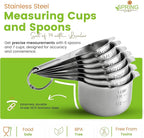 Spring Chef Stainless Steel Measuring Cups and Spoons Set of 14 - Image 4