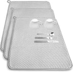 3 Pack Microfiber Dish Drying Mat, 24x17"Highly Absorbent Dish Drainer Mat by Bvrbaory