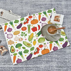 Vegetables Dish Drying Mat, for Farmhouse Kitchen Counter Microfiber Absorbent - Image 6