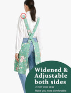 Cozy Adjustable Cross Back Aprons - Image 3