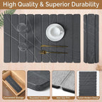 Large Stone Dish Drying Mat for Kitchen Counter, Foldable Water Absorbing - Image 4