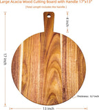 Large Acacia Wood Cutting Board - Image 6