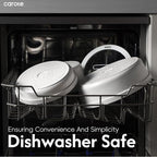 CAROTE 22pcs Pots and Pans Set Non Stick, Detachable Handle Cookware Set White - Image 7