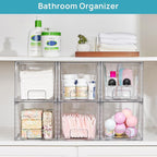 Vtopmart 6 Pack Large Stackable Storage Drawers, Easily Assemble Acrylic - Image 4