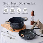 Ceramic Cookware Set 22 Piece Nonstick Pots and Pans Set Non Stick Kitchen - Image 3