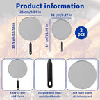 2-Pack Splatter Screen for Frying Pan - Image 8