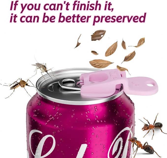 CanGuard 6-Pack Can Opener – Easy Open Drink Tab Toppers&Can Covers - Image 2
