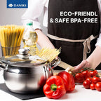 Daniks Classic 6-Piece Stainless Steel Cookware Set - Image 8