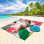 HIHOHO Beach Blanket Waterproof Sandproof Extra Large Beach Mat 79" X - Image 5