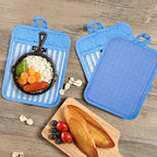 Alselo Silicone Pot Holders Set of 3 Heat Resistant & Non Slip Potholders - Image 6