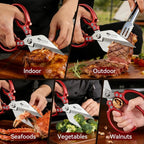 MAD SHARK Heavy Duty Kitchen Scissors, Dishwasher Safe All Purpose Kitchen - Image 4