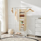 MAX Houser 6 Tier Shelf Hanging Closet Organizer, Closet Hanging Shelf - Image 6