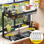ilvvan Over Sink Dish Drying Rack Snap-On Design Large Dish Drainer Storage - Image 9