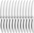 SuperCook Steak Knives Set of 12, Stainless Steel, High End, Dishwasher Safe by SuperCook