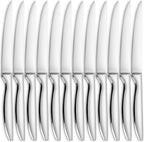 SuperCook Steak Knives Set of 12, Stainless Steel, High End, Dishwasher Safe by SuperCook