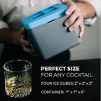 True Cubes Crystal Clear Ice Cube Maker, 4 Large 2"x2"x2" Ice Cubes - Image 4