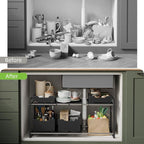 NETEL Adjustable Under Sink Organizers and Storage, Expandable Cabinet Storage - Image 4