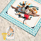 HIHOHO Beach Blanket Waterproof Sandproof Extra Large Beach Mat 79" X - Image 8