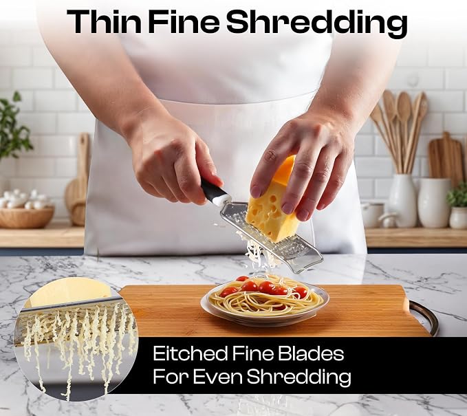 Handheld Cheese Grater & Cheese Shredder – Stainless Steel, Rust-Proof - Image 5
