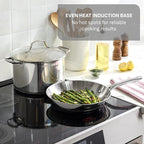 T-fal Gourmet 15-Piece Stainless Steel Cookware Set, Pots and Pans Cooking Set - Image 7
