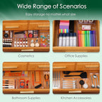 Criusia Drawer Organizer Set, Acrylic Non Slip Non Cracking Kitchen Drawer - Image 5