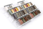 MIUKAA Clear Acrylic Spice Drawer Organizer, 4 Tier- 2 Set Expandable From 13" - Image 8