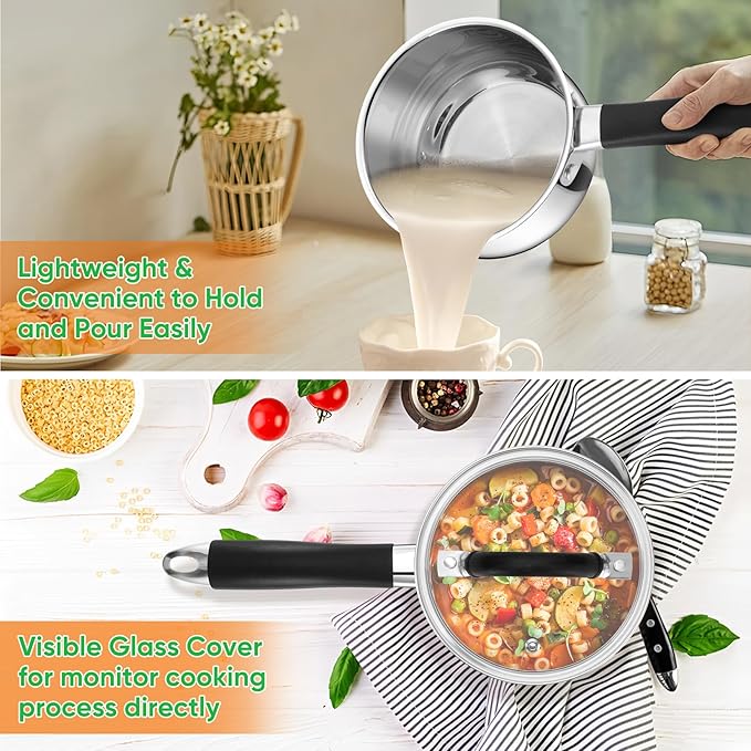 P&P CHEF 1 Quart Sauce Pan - Image 4