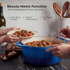 Zulay Kitchen 6 Quart Enameled Cast Iron Dutch Oven Pot - Image 7