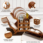 Greenual Teak Dish Drying Rack - Image 5