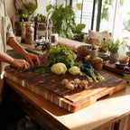 Utoplike Large Acacia Cutting Board 22 x 16 inch, End Grain Largest Wooden - Image 3